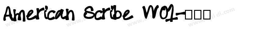 American Scribe W01字体转换